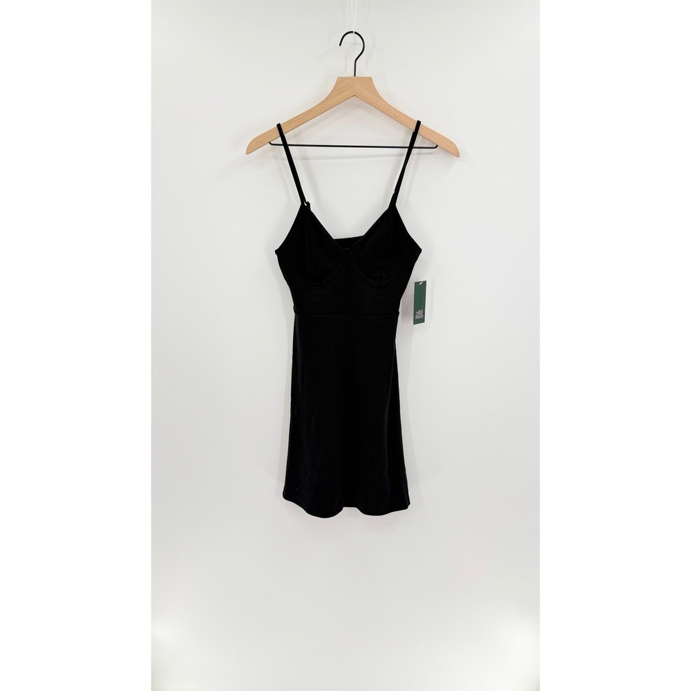 NWT Wild Fable Y2K Bustier Bodice Mini Dress Size S Goth Edgy Coquette Chic